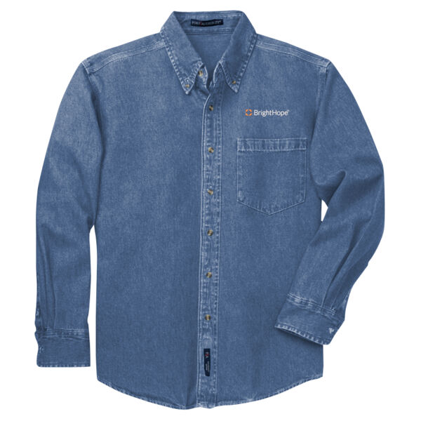 Heavyweight Denim Shirt, Embroidery Thumbnail