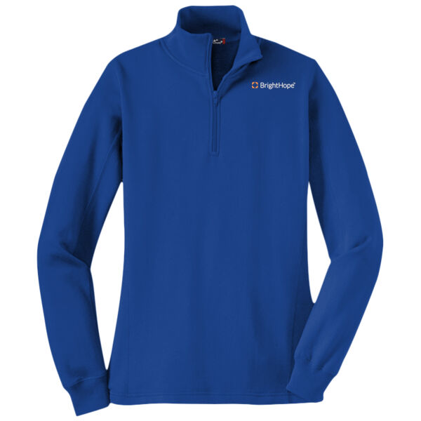 Ladies 1/4 Zip Sweatshirt Thumbnail