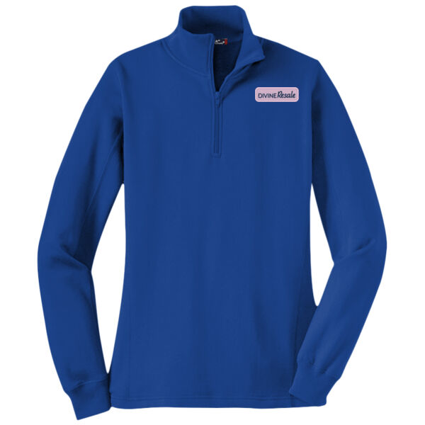 Ladies 1/4 Zip Sweatshirt Thumbnail