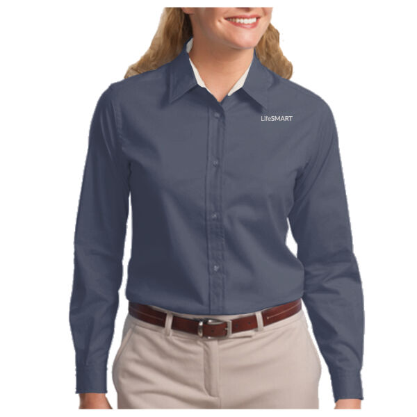 Ladies Long Sleeve Easy Care Shirt Thumbnail