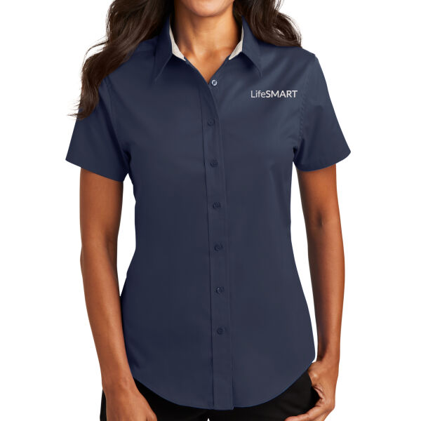 Ladies Short Sleeve Easy Care Shirt Thumbnail