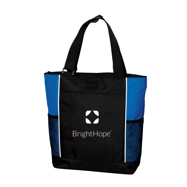 Panel Tote With Zipper Top Thumbnail