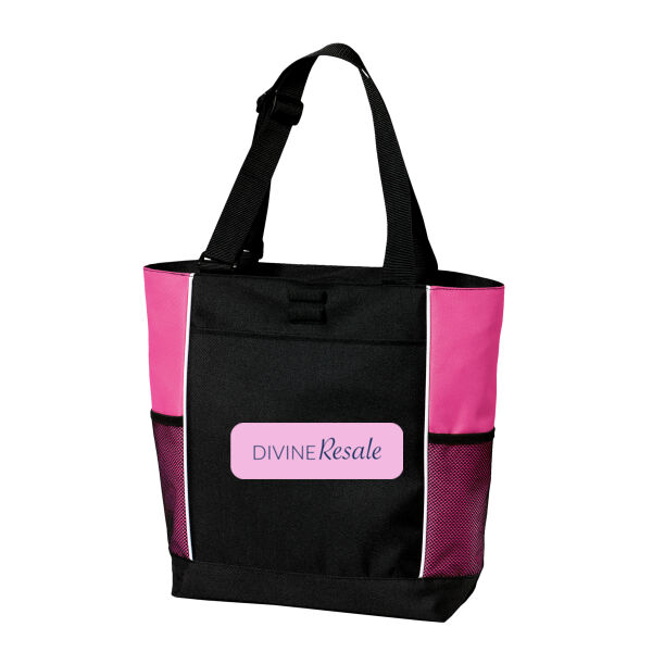Panel Tote With Zipper Top Thumbnail